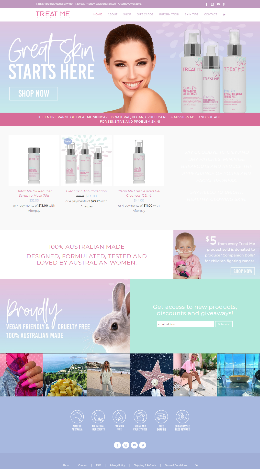 Shopify Beauty product store design - 2018