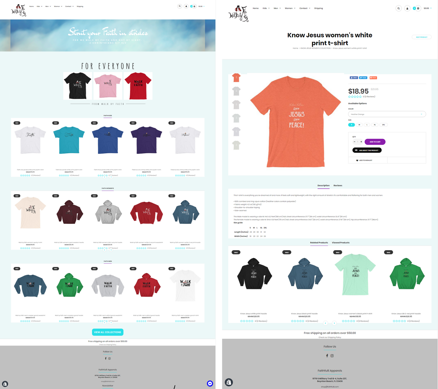 Shopify Print on demand store design - 2019